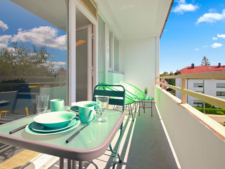 flatista homes apartments in München, Wohnung "Eddy's Munich East", Balkon