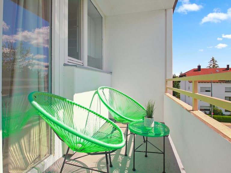 flatista homes apartments in München, Wohnung "Eddy's Munich East", Balkon