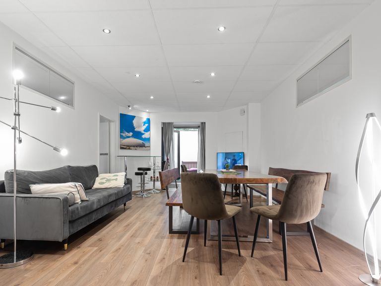 flatista homes apartments in München, Wohnung "Garden House", Wohnzimmer