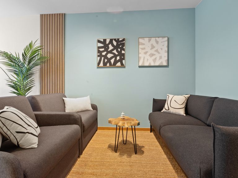 flatista homes apartments in München, Wohnung "Nymphenburg Suites", Wohnzimmer