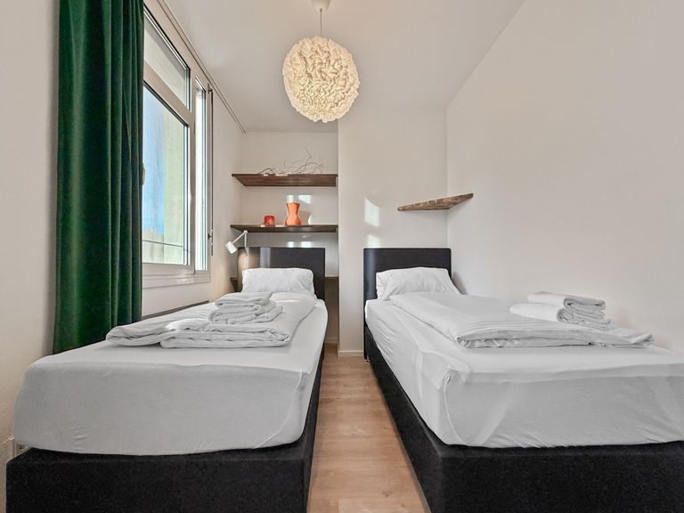 flatista homes apartments in München, Wohnung "Theodor", Schlafzimmer